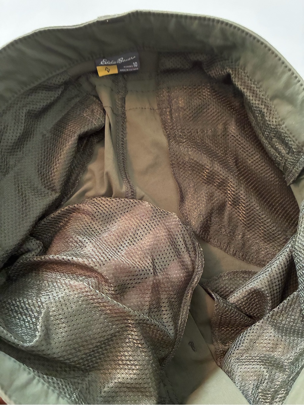 Eddie Bauer Convertible Athletic Pants Size 10 Decorative Stitching/5 Pockets - Picture 4 of 9
